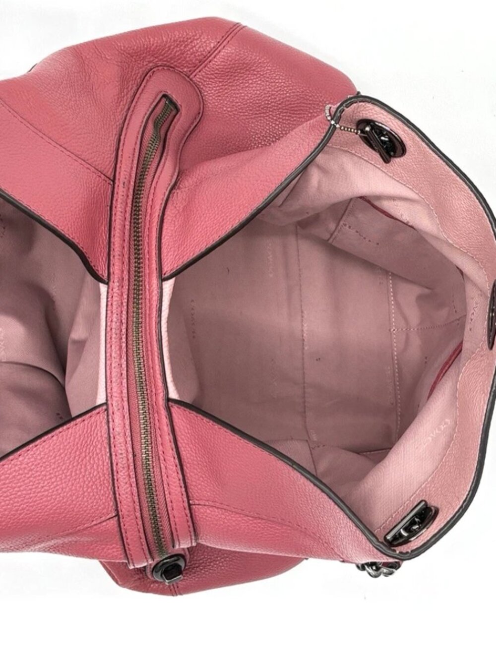 Coach Edie 31 Dark Pink Shoulder Bag - Picture 7 of 9